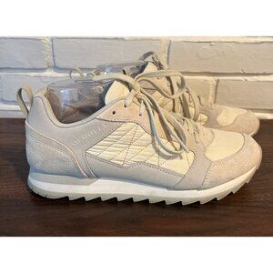Merrell Women's Size 9.5 Alpine Birch Sneakers Lace Up White Outdoor Hiking
